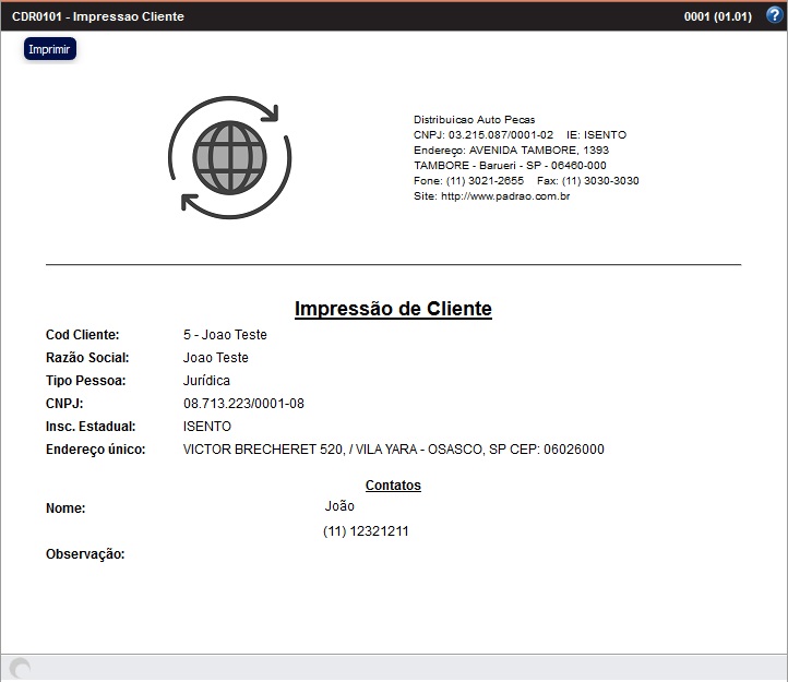 cdr0101_impressao_cliente