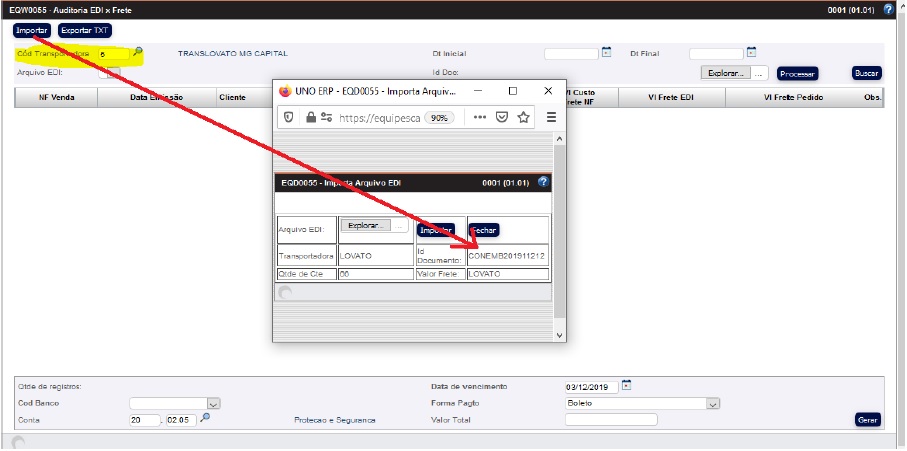 eqw0055_importar_auditoria_edi